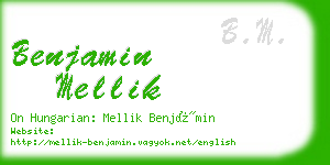 benjamin mellik business card